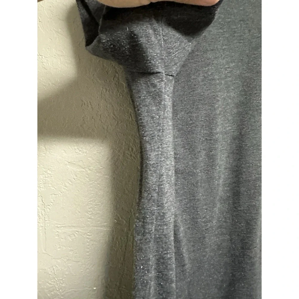 Adidas Boys  10/12 Gray Athletic Tee White Adidas Logo EUC